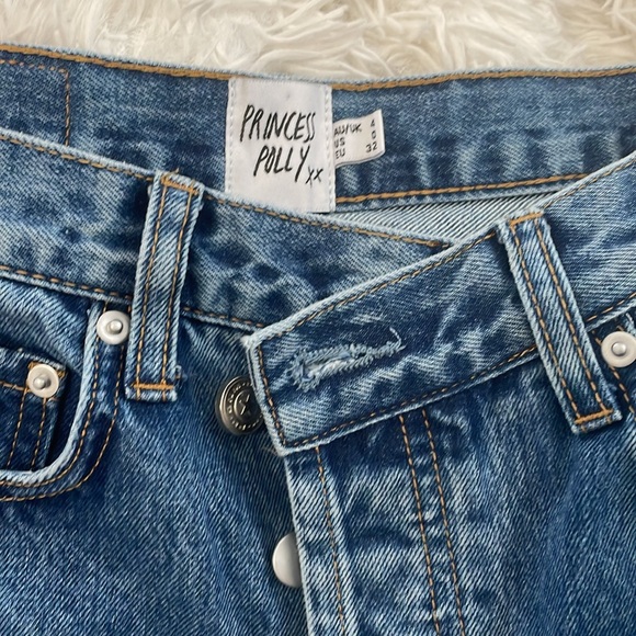 Holly Asymmetric Straight Leg Jeans US 0 - Picture 3 of 4